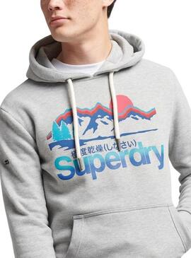 Sweatshirt Superdry Vintage Logo für Herren Grau