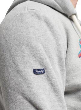 Sweatshirt Superdry Vintage Logo für Herren Grau