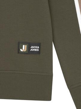 Sweatshirt Jack & Jones Logan für Junge Grün