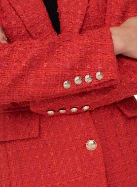 Blazer Only Kennedy Boucle Orange für Damen