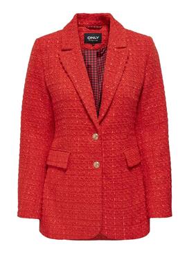 Blazer Only Kennedy Boucle Orange für Damen