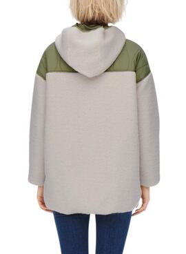 Jacke Only Tinka Teddy für Damen Grün