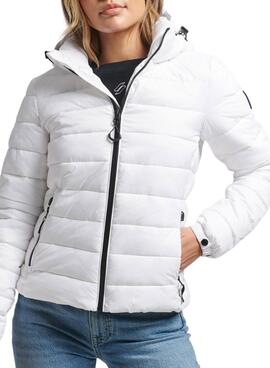 Jacke Superdry Classic Fuji für Damen Weiss