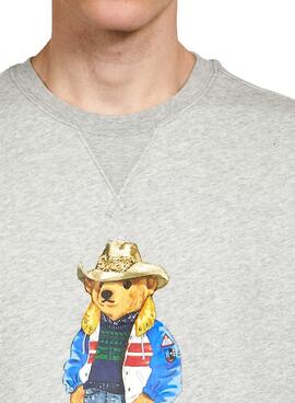 Sweatshirt Polo Ralph Lauren Bear für Herren Grau