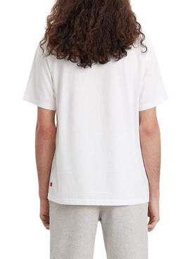 T-Shirt Levis Bedruckt Relaxed Herren Weiss