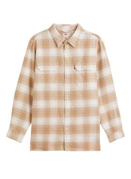 Hemd Levis Jackson Kariert für Herren Beige