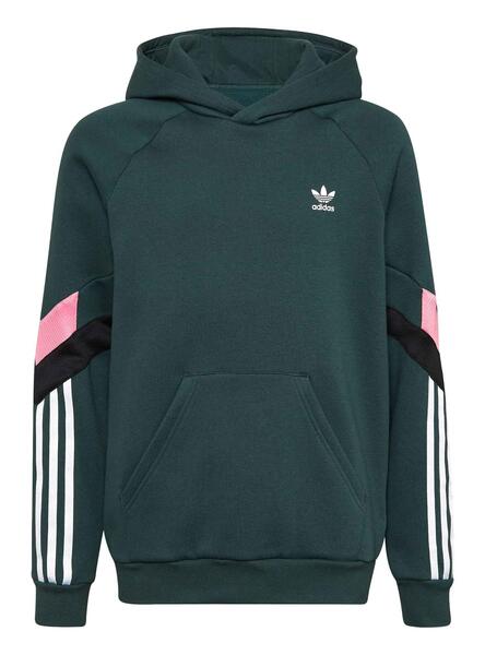Sweatshirt Adidas mit Kapuze fur Madchen Grun