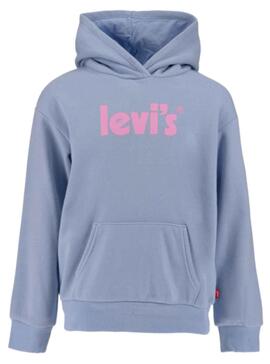 Sweatshirt Levis Logotipo Kapuze für Mädchen Azul