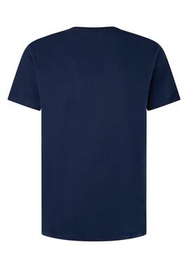 T-Shirt Pepe Jeans Eggo Marineblau für Herren