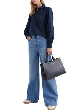 Handtasche Tommy Hilfiger Life Satchel für Damen Schwarz