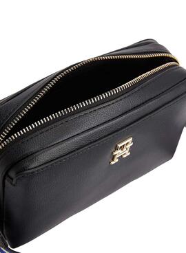 Handtasche Tommy Hilfiger Umhängetasche für Damen Schwarz