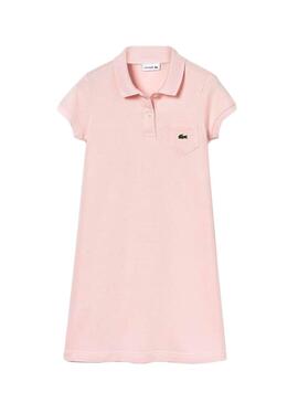 Lacoste Kleid Poloshirt Rosa Mädchen