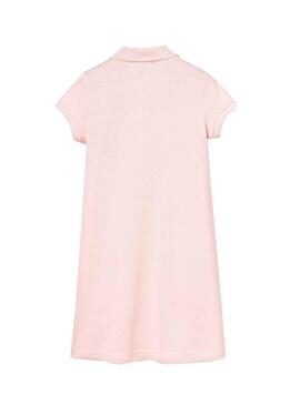 Lacoste Kleid Poloshirt Rosa Mädchen