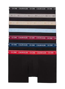 Pack 7 Unterhose Calvin Klein für Herren Schwarz
