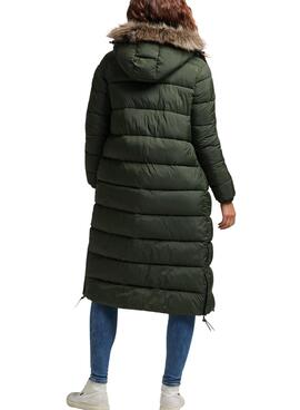 Jacke Superdry Mittelschicht Long Damen Grün