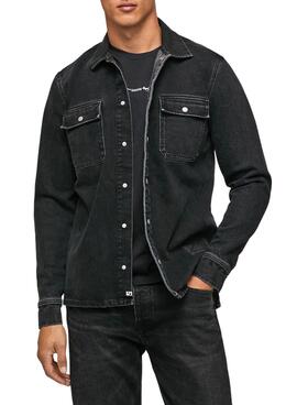 Jacke Pepe Jeans Weston Herren Schwarz Denim