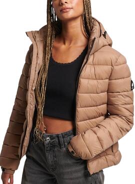 Jacke Superdry Classic Fuji Puffer Braun Damen