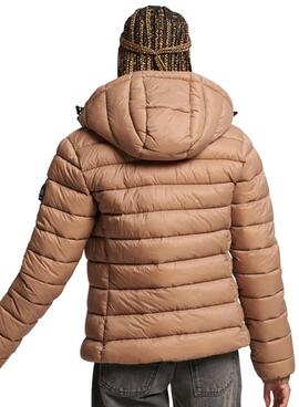 Jacke Superdry Classic Fuji Puffer Braun Damen