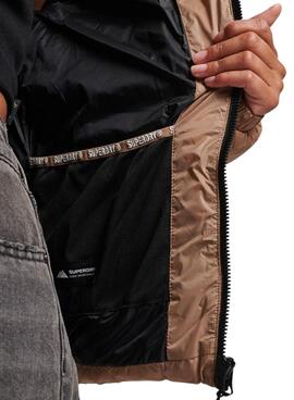 Jacke Superdry Classic Fuji Puffer Braun Damen