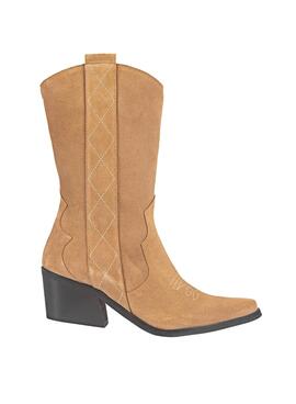 Stiefelettes Popa Parati Serraje Camel für Damen