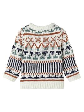 Pullover Name It Opalle für Junge Weiss