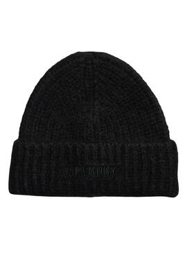 Hut Superdry Ribbed Vintage Schwarz