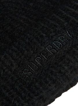 Hut Superdry Ribbed Vintage Schwarz