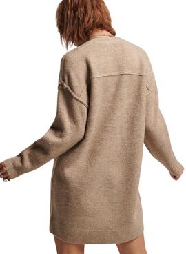 Kleid Superdry Slouch für Damen Camel