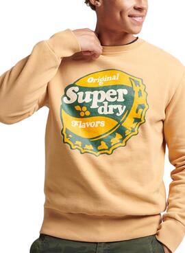 Sweatshirt Superdry Cooper Nostalgie Herren Orange