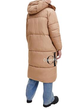 Mantel Calvin Klein Essentials Nicht Down Camel