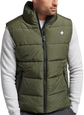 Weste Superdry Sports Puffer Weste Herren Grün