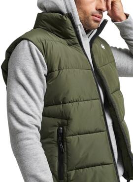 Weste Superdry Sports Puffer Weste Herren Grün