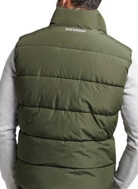 Weste Superdry Sports Puffer Weste Herren Grün