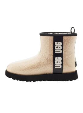 Stiefel UGG Classic Clear Mini Beige für Damen