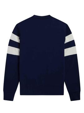 Sweatshirt Fred Perry Bold Tipped für Herren Marineblau