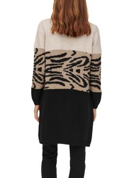 Strickjacke Only Jade Animal Colorblock für Damen