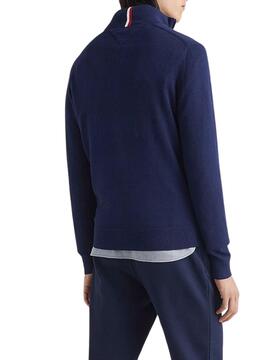 Pullover Tommy Hilfiger Reissverschluss Marineblau