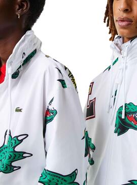 Jacke Lacoste Cocodrile Party Herren Weiss