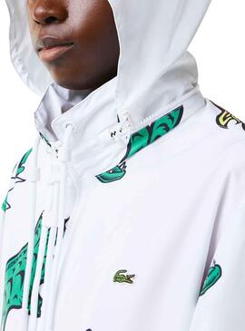 Jacke Lacoste Cocodrile Party Herren Weiss