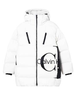 Jacke Calvin Klein Monogram für Damen Weiss