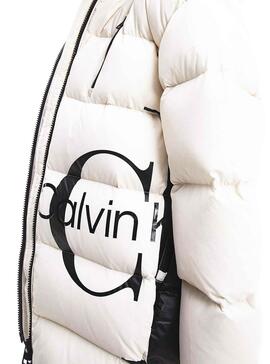 Jacke Calvin Klein Monogram für Damen Weiss