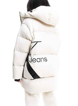 Jacke Calvin Klein Monogram für Damen Weiss