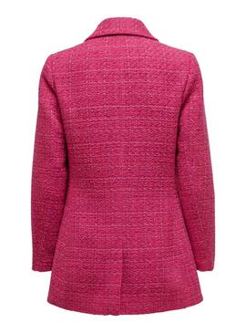 Blazer Only Corinna Tweed für Damen Rosa