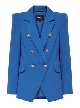 Blazer Only Gry Botones für Damen Blau Eléctrico