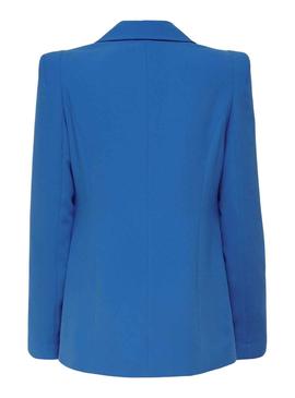 Blazer Only Gry Botones für Damen Blau Eléctrico