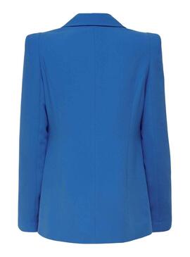 Blazer Only Gry Botones für Damen Blau Eléctrico