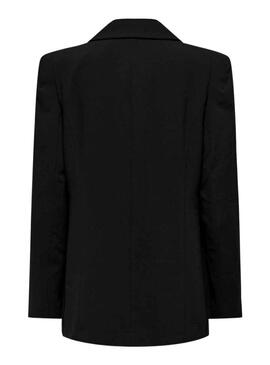 Blazer Only Gry Botones für Damen Schwarz