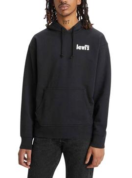 Sweatshirt Levis Relaxed Graphic für Herren Schwarz