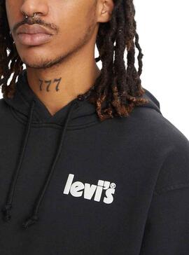 Sweatshirt Levis Relaxed Graphic für Herren Schwarz