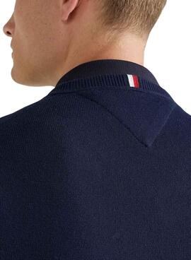 Pullover Tommy Hilfiger Básico für Herren Marineblau